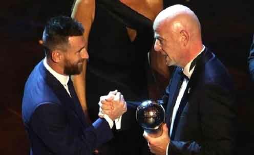 ميلانو : تتويج الأرجنتينى ليونيل ميسى بجائزة أفضل لاعب فى العالم لسنة 2019